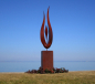 Preview: Huge artwork flame on column